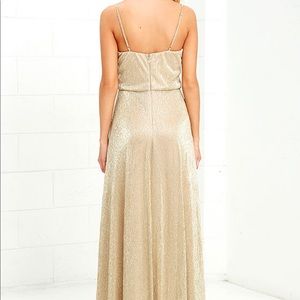 Gold maxi dress